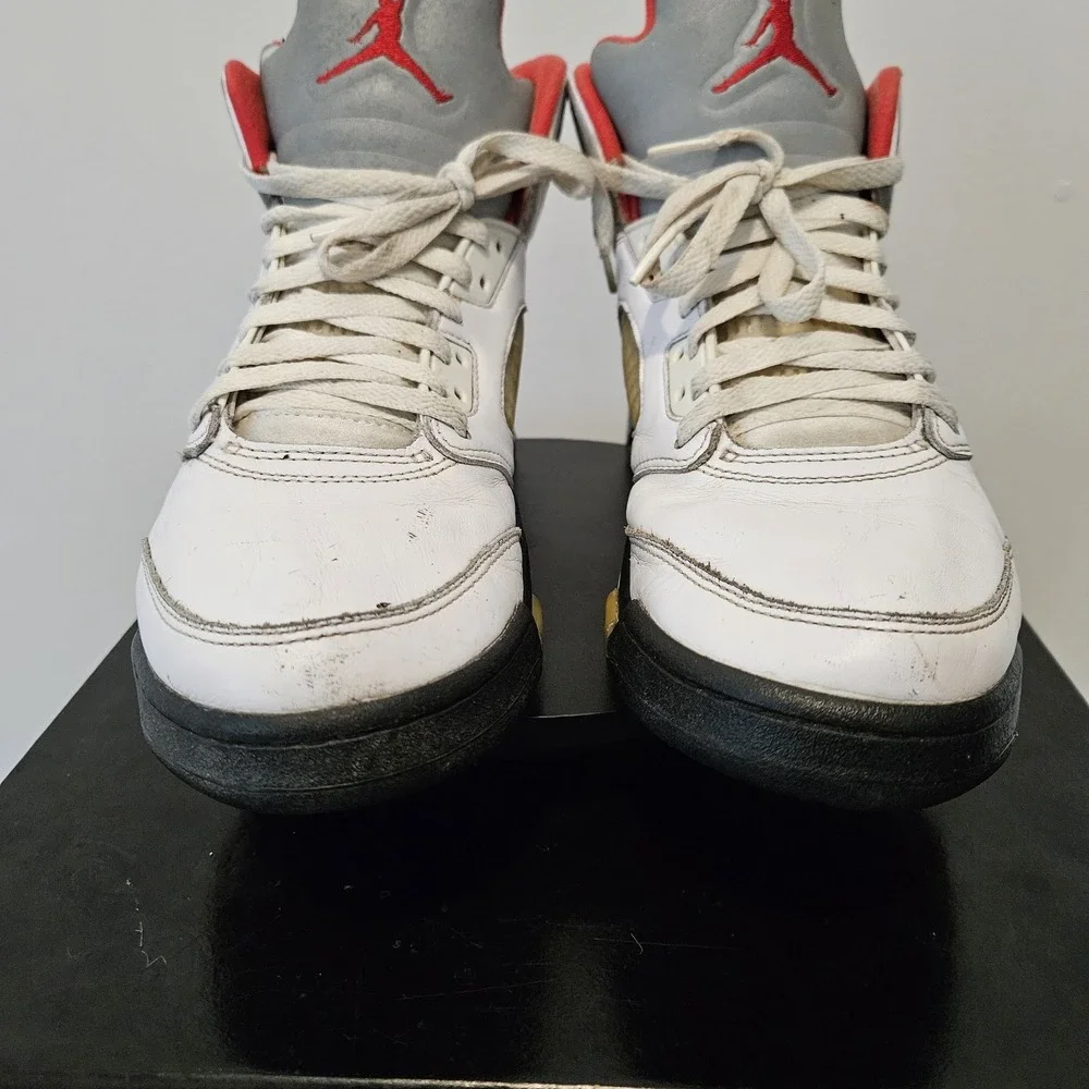 Air Jordan 5 Retro Fire Red Silver TongueDA1911-102 Men's 9.5 (2020)